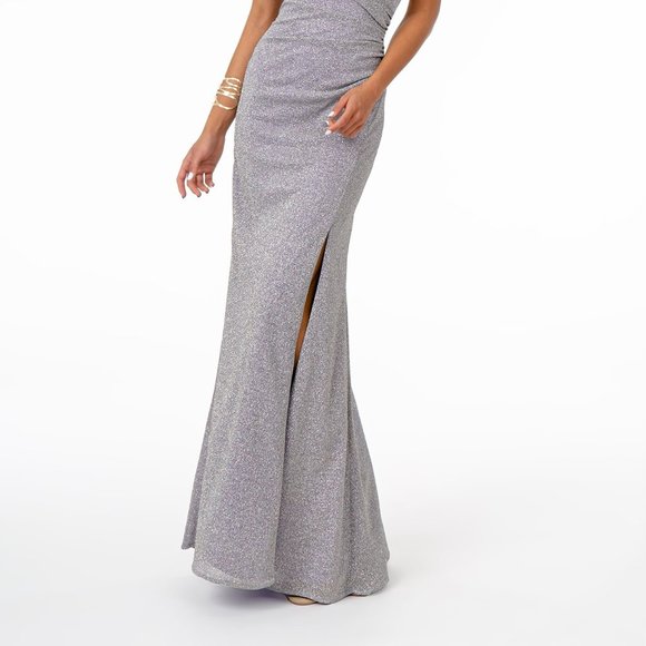 Sheath Glittered Leg Slit Evening Dress GSGL1831 - Picture 4 of 5